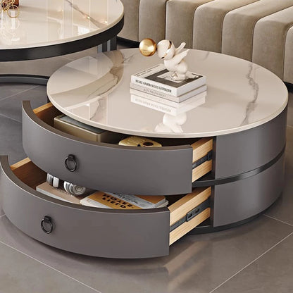 Modern Round Coffee Tables Metal Nordic Glam Minimalist Coffee Tables