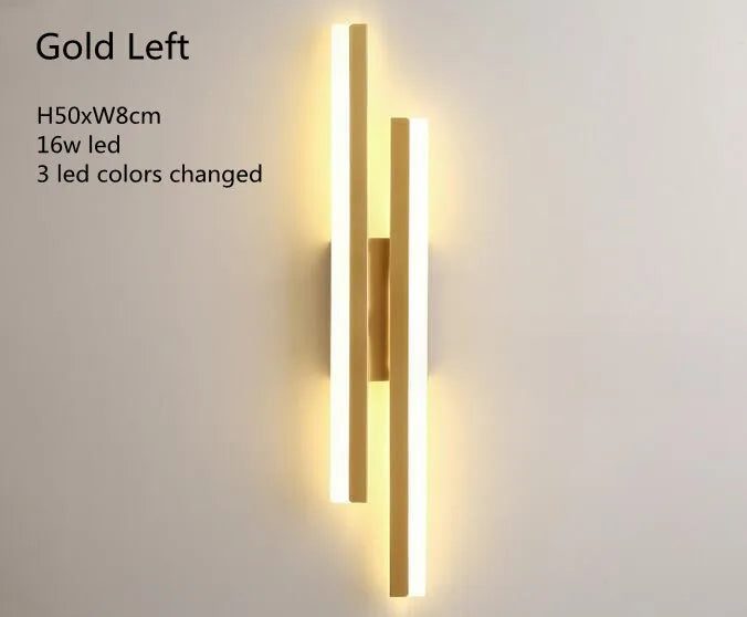 LED Wall Sconces Copper Line Pipe Acrylic Lampshade Indoor Lighting for Corridor Light Fixture