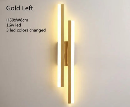 LED Wall Sconces Copper Line Pipe Acrylic Lampshade Indoor Lighting for Corridor Light Fixture