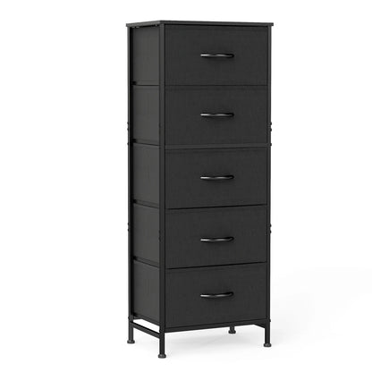 48IN Dresser For Bedroom With 5 Fabric Drawers Ne Steel Frame
