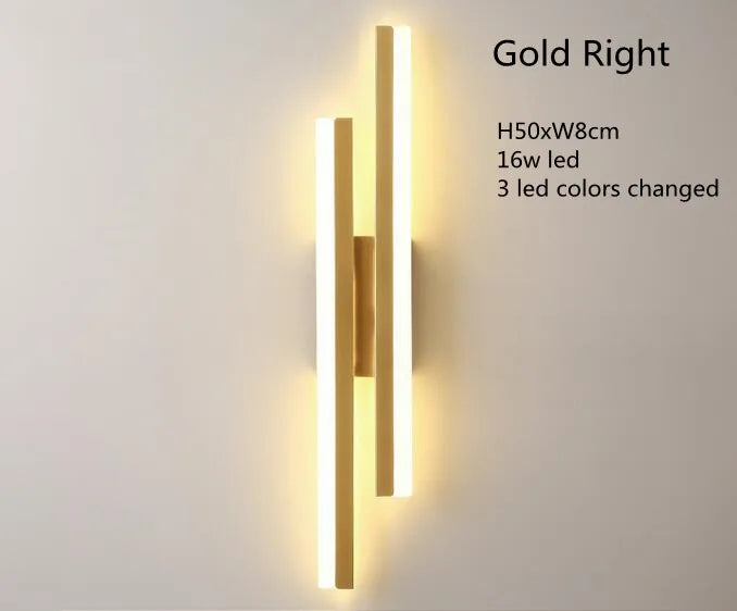 LED Wall Sconces Copper Line Pipe Acrylic Lampshade Indoor Lighting for Corridor Light Fixture