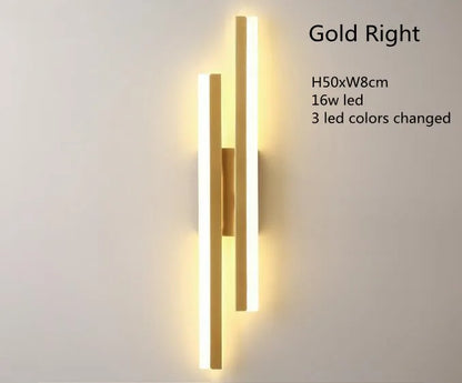 LED Wall Sconces Copper Line Pipe Acrylic Lampshade Indoor Lighting for Corridor Light Fixture