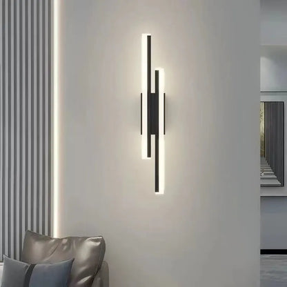 LED Wall Sconces Copper Line Pipe Acrylic Lampshade Indoor Lighting for Corridor Light Fixture