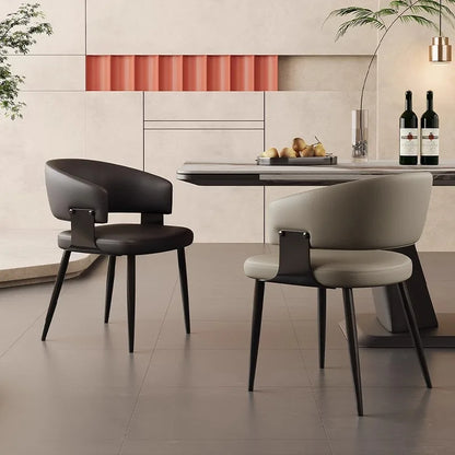 Arm Simple Italian Ergonomic Dining Chair