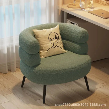 Lamb wool lazy sofa chair living room ot bedroom