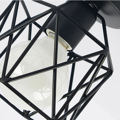 Black Industrial Light Fixture  Ceiling Light