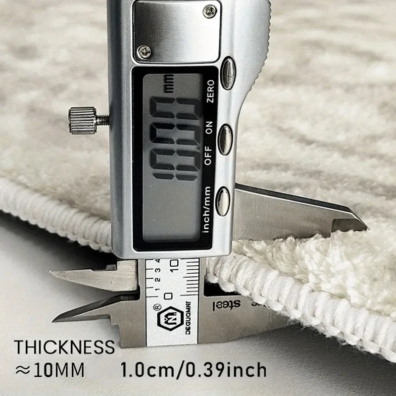 Cream Style Irregular Carpet Minimalist Rugs