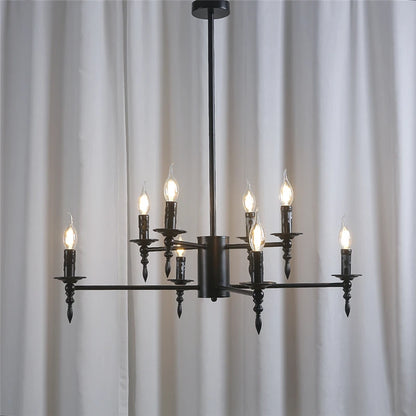 Modern Candle Chandelier Pendant Lamp LED Iron Art Lighting Fixtures