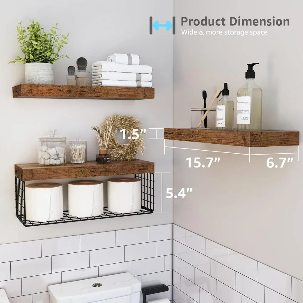 Floating Bathroom Shelves Wall Mounted