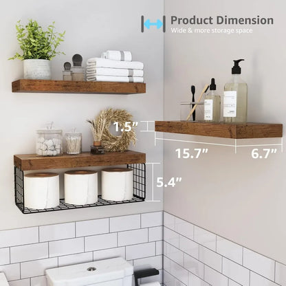 Floating Bathroom Shelves Wall Mounted
