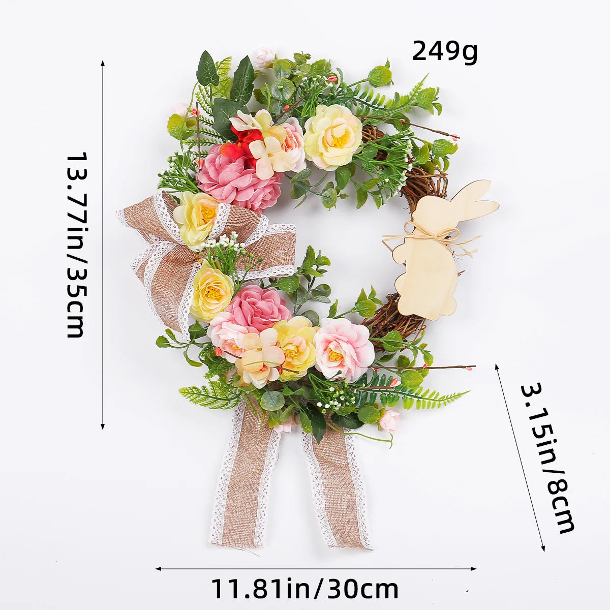 Easter Bunny Wreath Decor