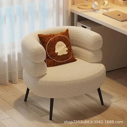 Lamb wool lazy sofa chair living room ot bedroom