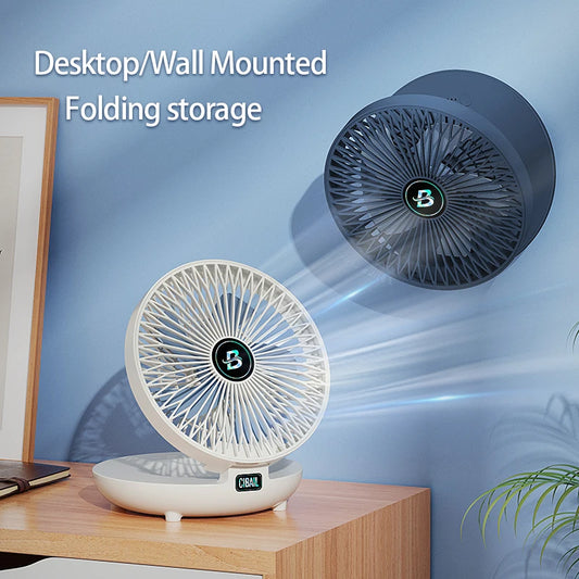 Three-Speed Adjustable Fan Usb Charging Home Dormitory, Desktop Mini Portable Electric Fan Folding Convenient Storage