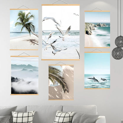 Wall Art Canvas Painting Beach Scenes