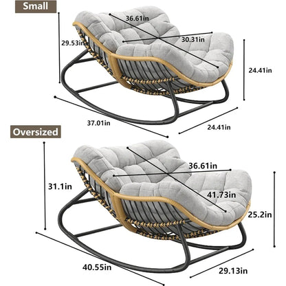 Outdoor/Indoor Rocking Papasan Chair
