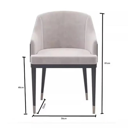 Aesthetic Ergonomic  Luxury Leather Designer Dining Chair