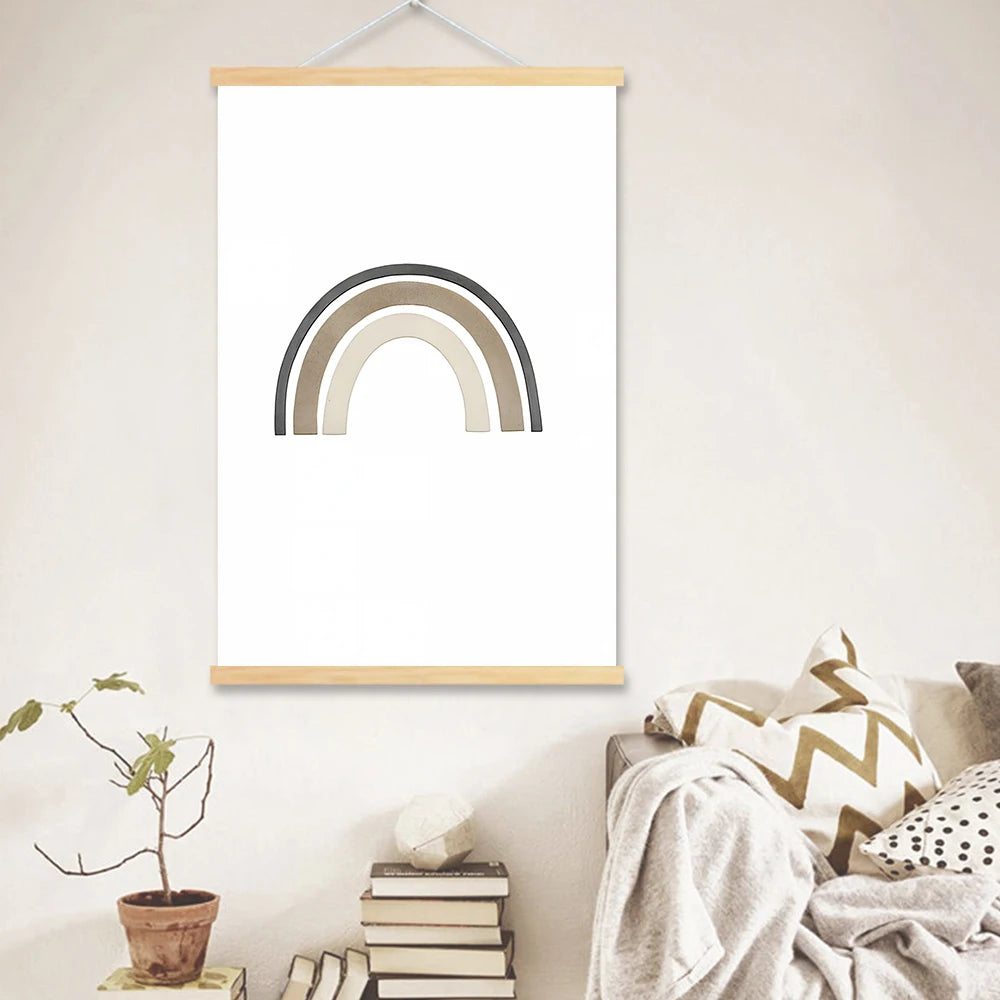 Boho Animals Wall Art Canvas Painting Kids  Decor