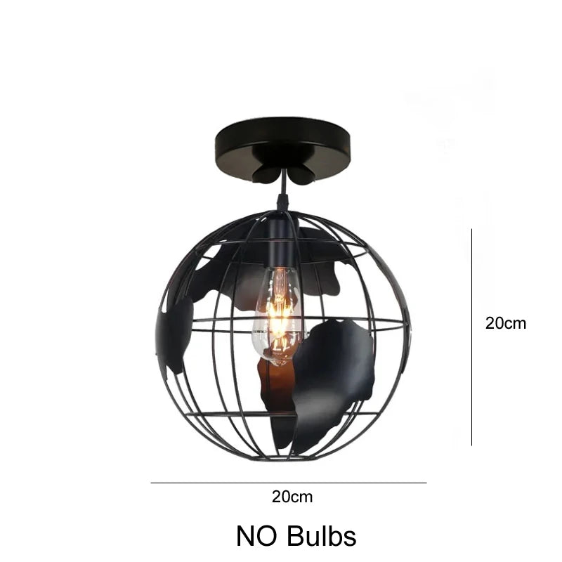 Black Industrial Light Fixture  Ceiling Light