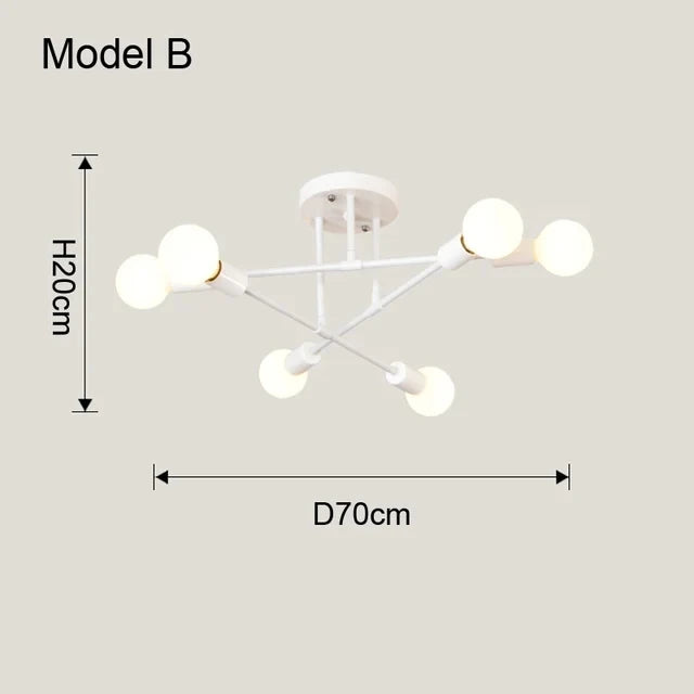 Nordic Minimalist Pendant Light Ceiling Lamp LED Chandelier