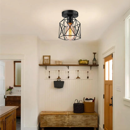 Black Industrial Light Fixture  Ceiling Light