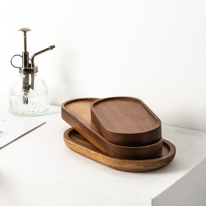 Tableware Solid Wood Food Trays