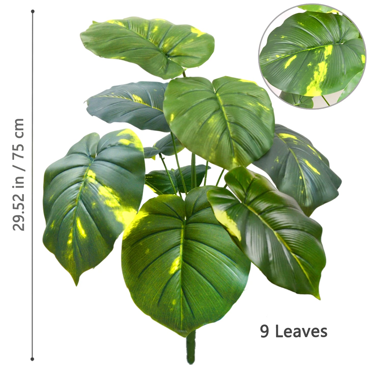 Artificial Pothos Alocasia Leaf Fake Plant