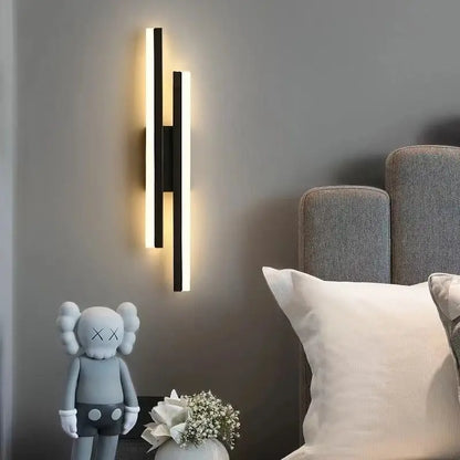LED Wall Sconces Copper Line Pipe Acrylic Lampshade Indoor Lighting for Corridor Light Fixture