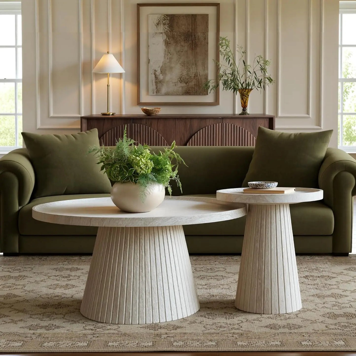 Modern Nesting Coffee Table Set of 2
