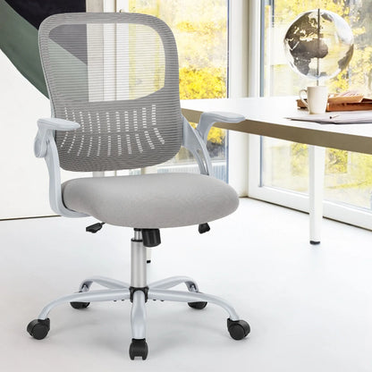 Ergonomic Mesh Backrest Office Desk Chair Adjustable Height Computer  Chairs With Wheels For Home