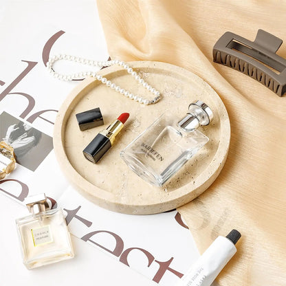 Natural Round Stone Tray