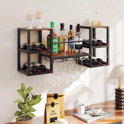Wine Storage  3 Tier Open Display Shelves