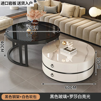 Modern Round Coffee Tables Metal Nordic Glam Minimalist Coffee Tables