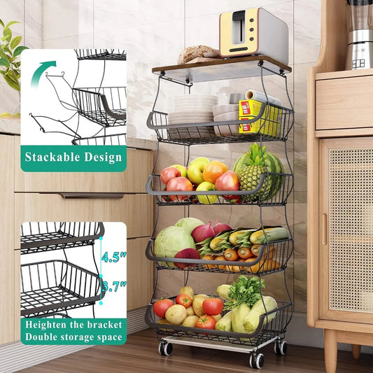 Fruit Basket Kitchen Organizer