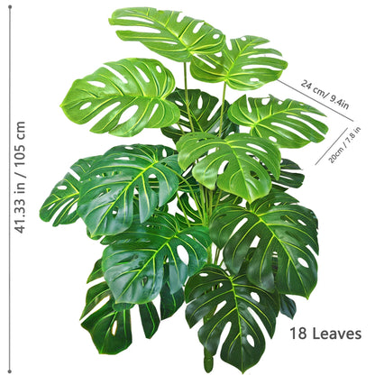 Artificial Pothos Alocasia Leaf Fake Plant