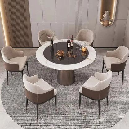 Aesthetic Ergonomic  Luxury Leather Designer Dining Chair