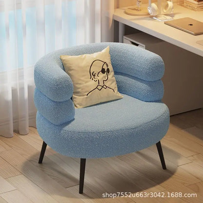 Lamb wool lazy sofa chair living room ot bedroom