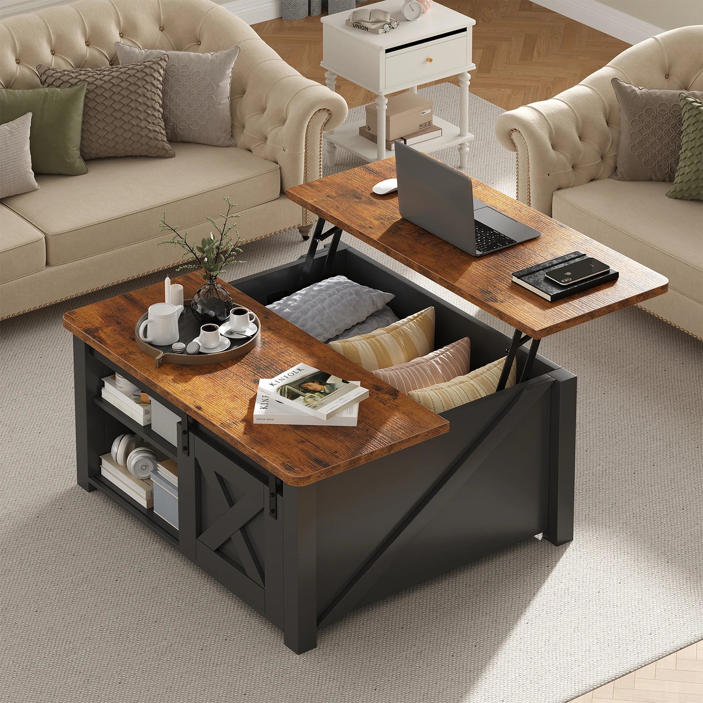 Wood Lift Top Coffee Tables