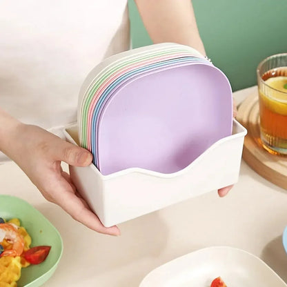 10pcs Multi-function Spit Bone Dish Food Grade Plastic