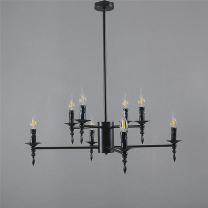 Modern Candle Chandelier Pendant Lamp LED Iron Art Lighting Fixtures