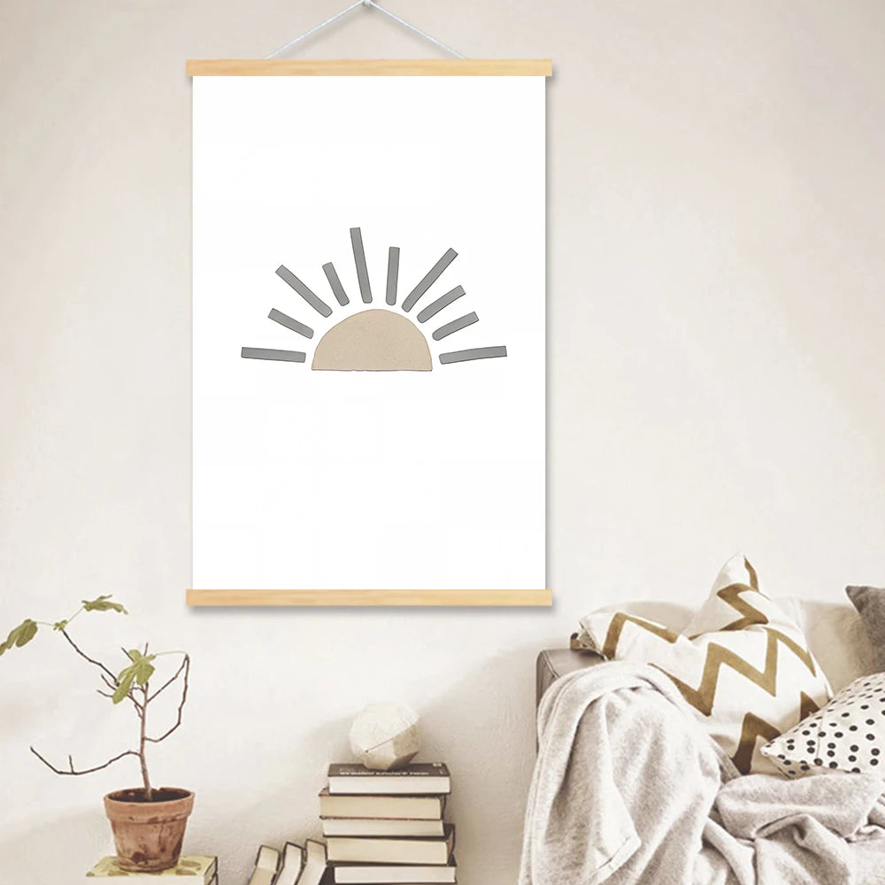 Boho Animals Wall Art Canvas Painting Kids  Decor