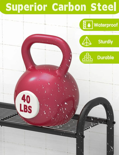 5-Tier Black Metal Plant Stand