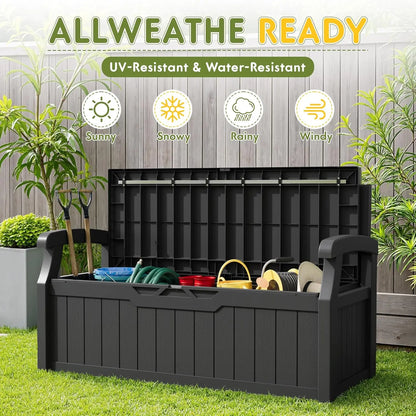 Waterproof and Lockable Patio Furniture Storage Bench