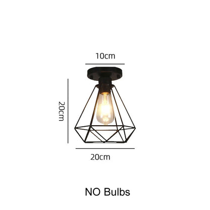 Black Industrial Light Fixture  Ceiling Light