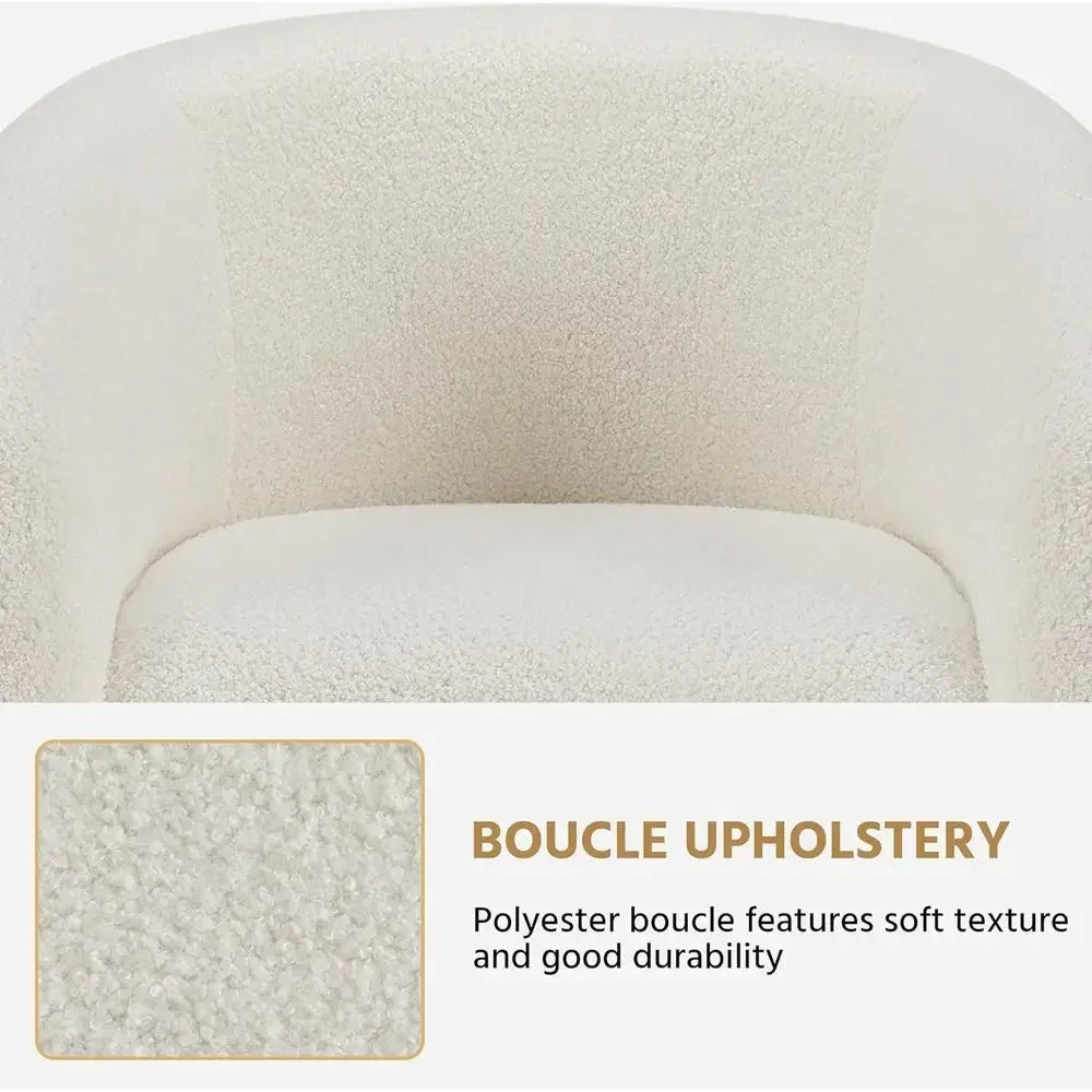 Elegant Upholstered Accent Chairs with Soft Padded Armrests,