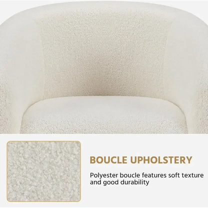Elegant Upholstered Accent Chairs with Soft Padded Armrests,