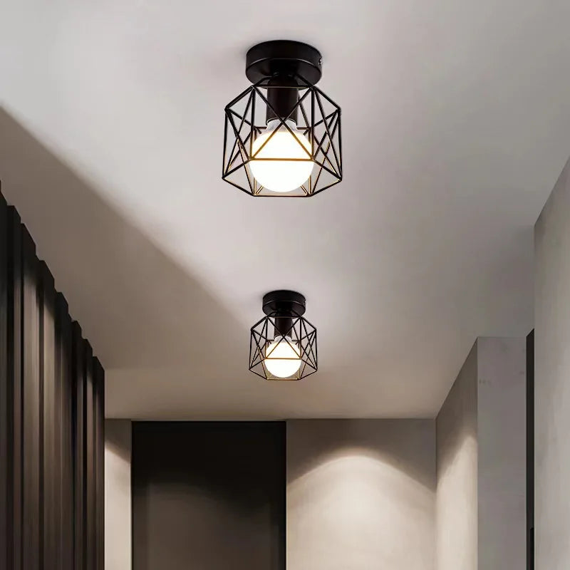 Black Industrial Light Fixture  Ceiling Light
