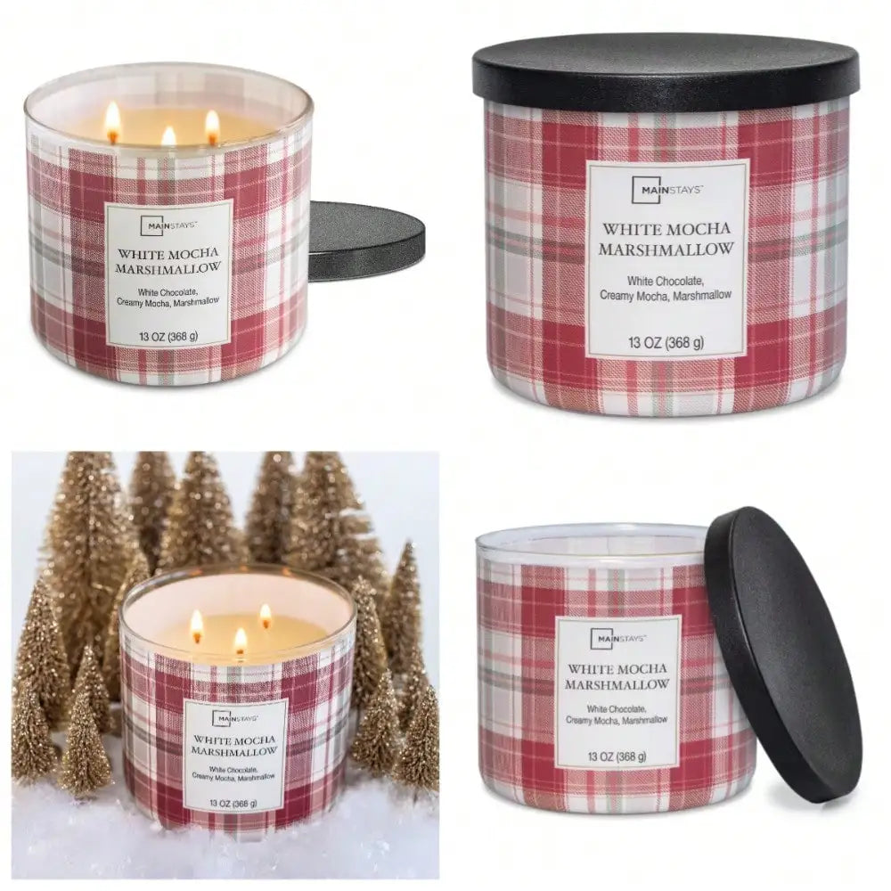 White Mocha Marshmallow 3-Wick Candle