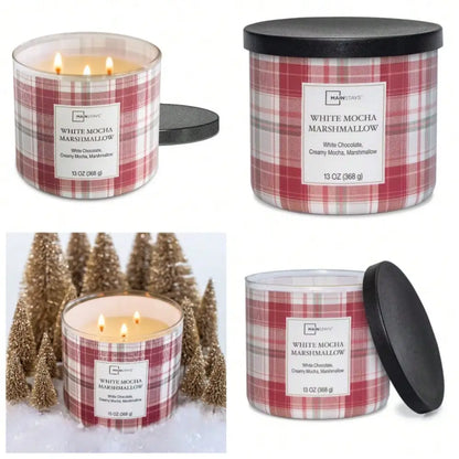 White Mocha Marshmallow 3-Wick Candle