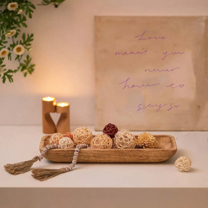 Wooden Decorative Dough Bowl
