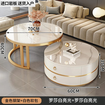 Modern Round Coffee Tables Metal Nordic Glam Minimalist Coffee Tables